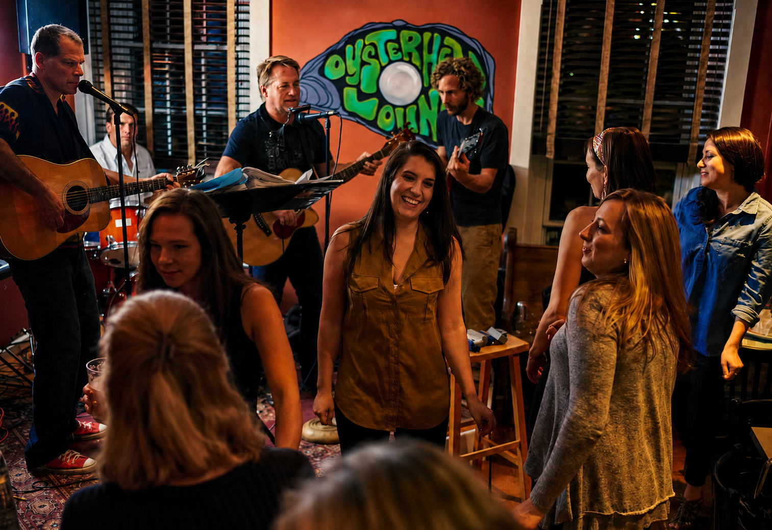 The Oysterhead Lounge upstairs with live music and dancing